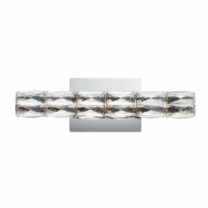 ET2 E23306-20 Zephyr 18" Wide Integrated LED Bath Bar Polished Chrome Indoor Lighting Bathroom Fixtures Bath Bar