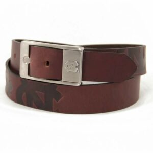 Eagles Wings Men's University of North Carolina Brandish Leather Belt Brown, 40" - NCAA Novelty at Academy Sports