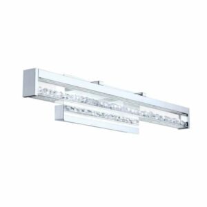 Eglo 201729A Cardito Vanity Single Light 27-1/2" Wide Integrated LED Bath Bar Crystal Stones Indoor Lighting Bathroom Fixtures Bath Bar