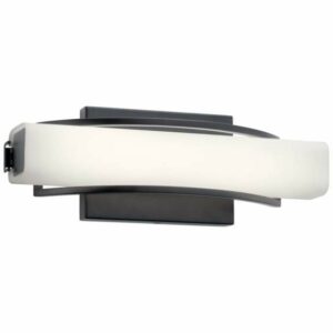 Elan 84128 Rowan Single Light 13" Wide Integrated LED Bath Bar Matte Black Indoor Lighting Bathroom Fixtures Bath Bar