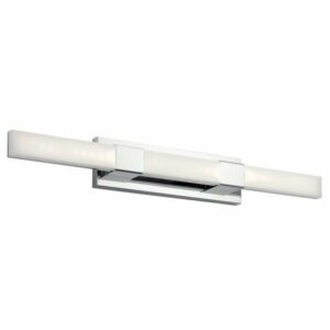 Elan 84201 Neltev 3 Light 36" Wide Integrated LED Bath Bar Chrome Indoor Lighting Bathroom Fixtures Bath Bar