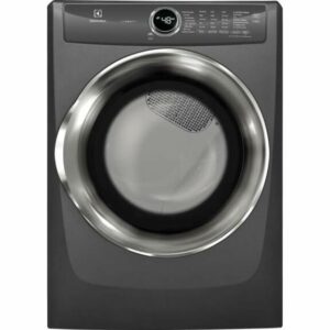 Electrolux EFME527U 27 Inch Wide 8.0 Cu. Ft. Energy Star Rated Electric Dryer with Perfect Steam Wrinkle Release Titanium Laundry Appliances Dryers