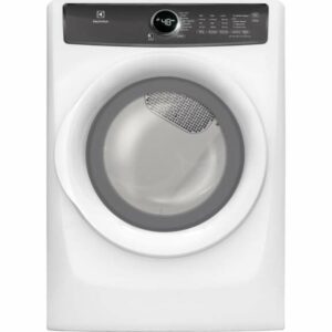 Electrolux EFMG427U Perfect Steam 8.0 Cu. Ft. Energy Star Rated Gas Dryer White Laundry Appliances Dryers Gas Dryers