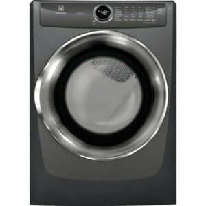 Electrolux EFMG527U 27 Inch Wide 8.0 Cu. Ft. Energy Star Rated Gas Dryer with Perfect Steam Wrinkle Release Titanium Laundry Appliances Dryers Gas