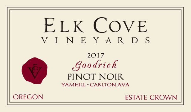 Elk Cove 2017 Goodrich Vineyard Pinot Noir - Red Wine