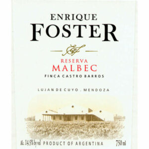 Enrique Foster 2012 Reserva Malbec - Red Wine