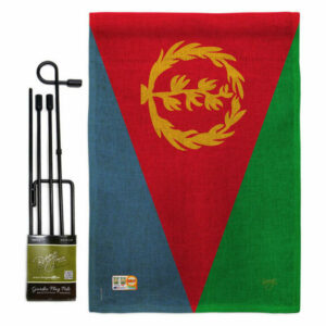 Eritrea Flags of the World Nationality Garden Flag Set