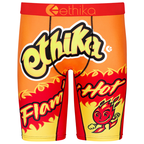 Ethika Mens Ethika Flaming Hot Briefs - Mens Orange/Red Size XL