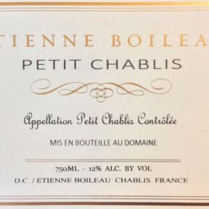 Etienne Boileau 2018 Petit Chablis - Chardonnay White Wine