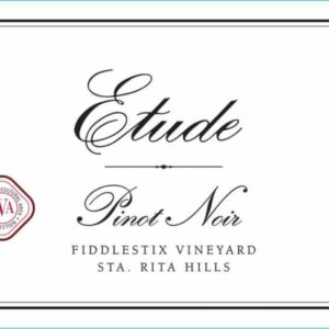 Etude 2015 Sta. Rita Hills Fiddlestix Vineyard Pinot Noir - Red Wine