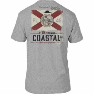 FLOGROWN Men's Vintage Flag Supply T-Shirt Gray, Small - Men's Outdoor Graphic Tees at Academy Sports