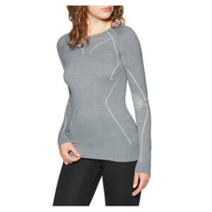 Falke Wool-Tech Long Sleeve Shirt - Women's Grey Heather Lg