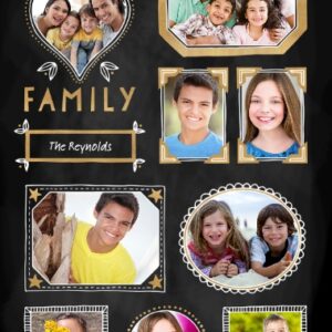 Family + Friends 12x18 Adhesive Poster, Home Décor -Chalk Dust