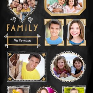 Family + Friends 24x36 Poster , Home Décor -Chalk Dust