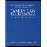 Family Law : Essentials - California Supplement