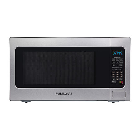 Farberware Professional FMO22ABTBKA 2.2 Cu. Ft 1200-Watt Microwave Oven with Smart Sensor Cooking, One Size , Stainless Steel