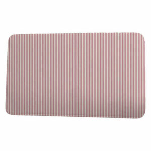 Farmers Market Ticking Stripe Stripe Print Bath Mat, Purple, 17"x24"