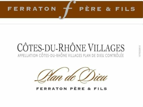 Ferraton Pere & Fils 2016 Plan de Dieu Cotes du Rhone Villages - Rhone Blends Red Wine