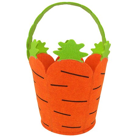 Festive Voice Carrot Felt Easter Basket - 1.0 ea