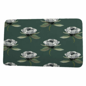 Fickle Florals Floral Bunch Floral Print Bath Mat, Green, 21"x34"