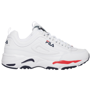 Fila Mens Fila Ray Tracer - Mens Shoes White/Black/Blue Size 13.0