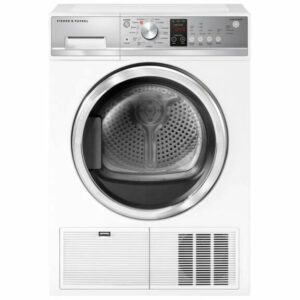 Fisher and Paykel DE4024P1 24 Inch Wide 4.1 Cu Ft. Electric Condensing Dryer with Touch and Knob Controls White Laundry Appliances Dryers Electric