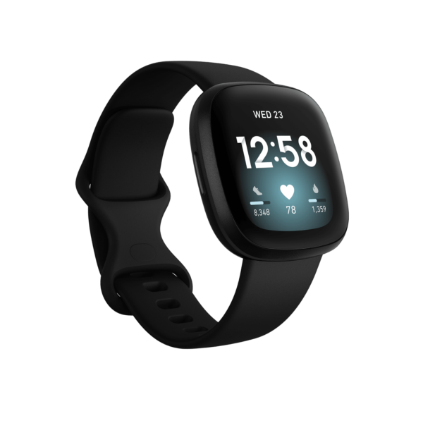 Fitbit Versa 3 (Black/Black Aluminum)