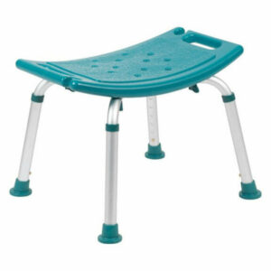 Flash Furniture Hercules 19" Adjustable Plastic Bath & Shower Stool in