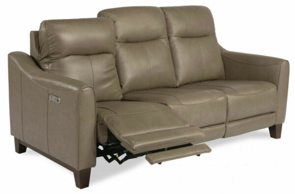 Flexsteel Forte Leather Power Reclining Sofa With Power Headrests