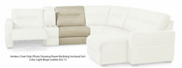 Flexsteel Monet Leather Armless Chair