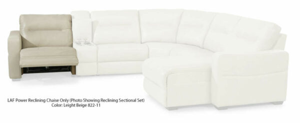 Flexsteel Monet Leather LAF Power Reclining Chaise