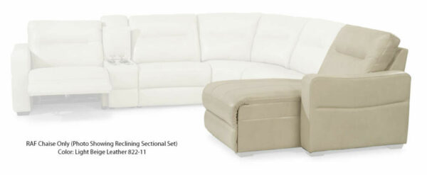 Flexsteel Monet Leather RAF Power Reclining Chaise