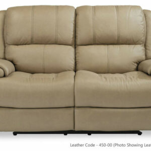 Flexsteel Nance Leather Power Reclining Loveseat With Power Headrests