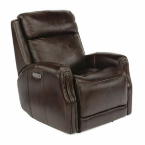 Flexsteel Stanley Leather Power Gliding Recliner With Power Headrest