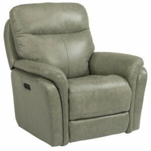 Flexsteel Zoey Leather Power Gliding Recliner With Power Headrest