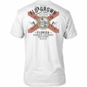 FloGrown Men's Florida Vintage Seal Outfitters T-Shirt White, Medium - Men's Outdoor Graphic Tees at Academy Sports