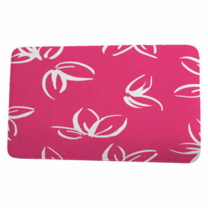 Floral Frolic Eva Floral Print Bath Mat, Pink, 17"x24"