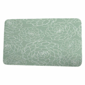 Floral Frolic Olena Floral Print Bath Mat, Green, 17"x24"