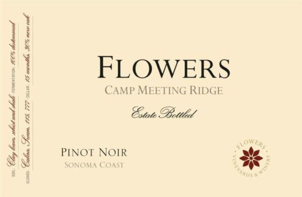 Flowers 2015 Camp Meeting Ridge Pinot Noir - Red Wine