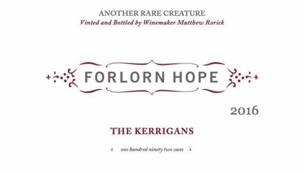 Forlorn Hope 2016 Kerrigans Carignan - Red Wine