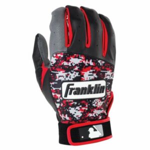 Franklin Adults' Digitek Series Batting Gloves Gray/Red, Small - Batting Gloves at Academy Sports