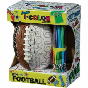 Franklin I-Color Mini Football Brown/White - Outdoor Games at Academy Sports