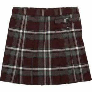 French Toast Toddler Girls' Plaid 2-Tab Scooter Skirt Dark Red/White, 2 Toddler - Uniform Accessories at Academy Sports