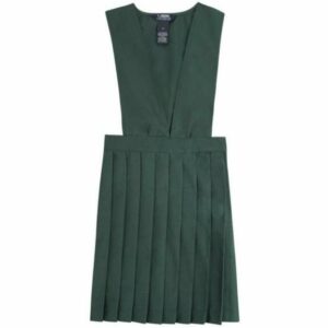 French Toast Toddler Girls' V-neck Pleated Jumper Green, 4 Toddler - Uniform Accessories at Academy Sports