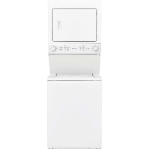 Frigidaire FFLG3900U 27 Inch Wide Stacked Gas Washer/Dryer Combo White Laundry Appliances Laundry Centers Washer/Dryer Combos