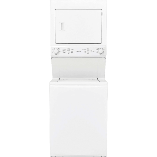 Frigidaire FFLG3900U 27 Inch Wide Stacked Gas Washer/Dryer Combo White Laundry Appliances Laundry Centers Washer/Dryer Combos