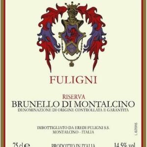 Fuligni 2013 Brunello di Montalcino Riserva - Sangiovese Red Wine