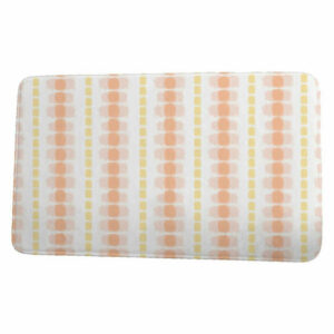 Funky Junky Watercolor Stripe Stripe Print Bath Mat, Yellow, 17"x24"