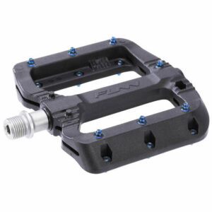 Funn Black Magic Pedals - Black - Blue Pins