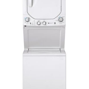 GE 24" Unitized Spacemaker Stack Washer With Electric Dryer